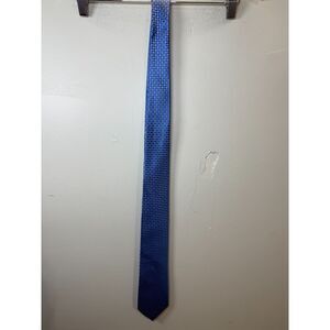MICHAEL KORS Checks Silk Tie Adjustable Necktie Designer Luxury Men’s Blue